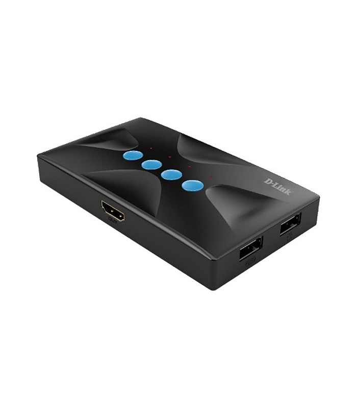 کی وی ام سوئیچ 4 پورت HDMI همراه کابل دی لینک DKVM-410HP