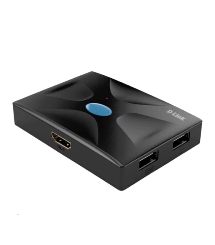 کی وی ام سوئیچ 2 پورت HDMI همراه کابل دی لینک DKVM-210HP