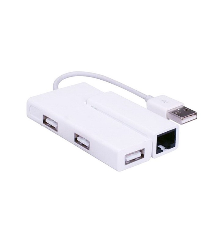 هاب 4 پورت USB 2.0 با پورت LAN فرانت FN-U2HE31