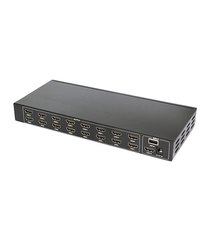 اسپلیتر 16 پورت HDMI با قابلیت 3D با پخش مولتی مدیا از پورت USB فرانت FN-V116M