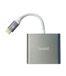 هاب 3 پورت Type C به 3.0 USB با پورت HDMI با قابلیت PD بیاند BA-410