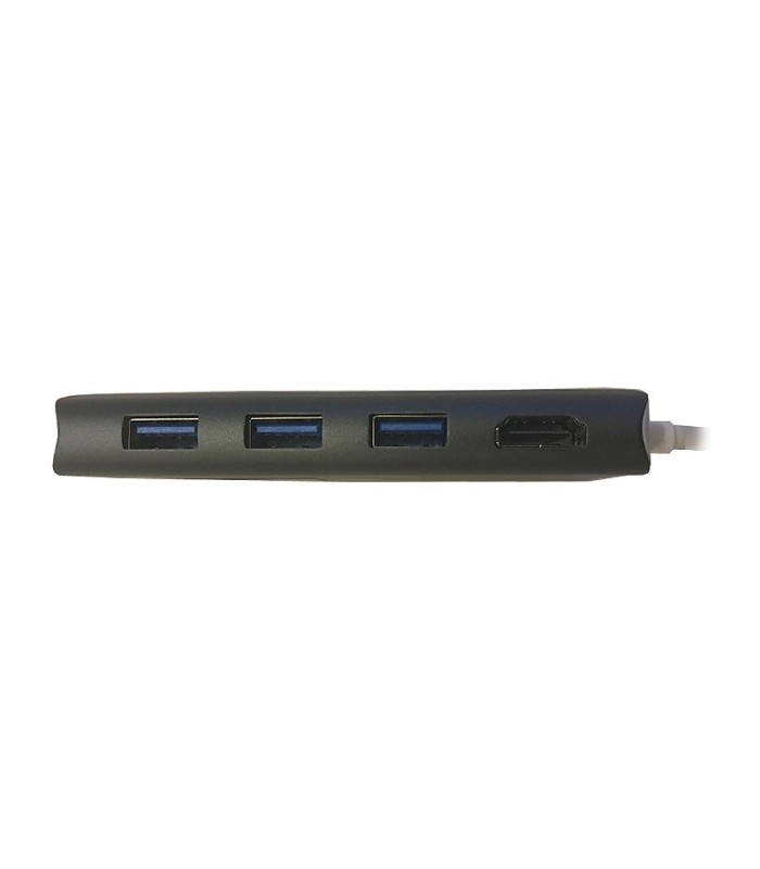 هاب 8 پورت Type C به USB با پورت LAN و درگاه کارت حافظه بیاند BA-495