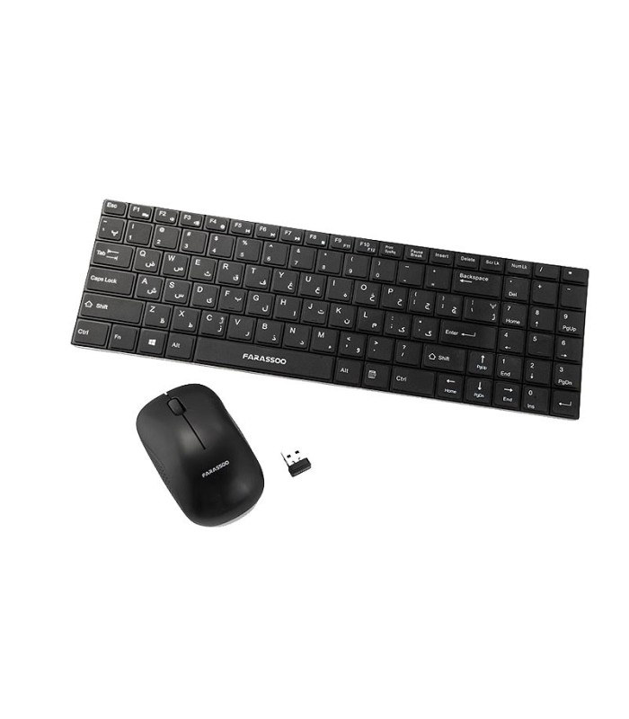 کیبورد و ماوس بی سیم بیاند FCM-5225 RF با حروف فارسی