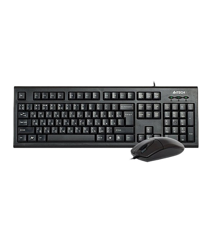 کیبورد و ماوس باسیم ای فورتک KR-8520D با حروف فارسی