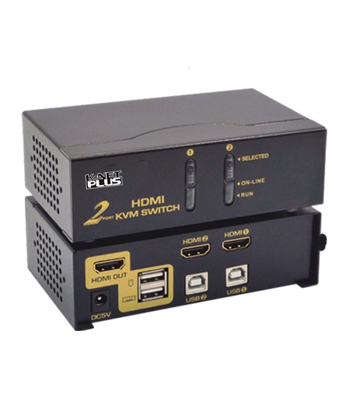 کی وی ام سوئیچ 2 پورت HDMI اتوماتیک کی نت پلاس KP-H622