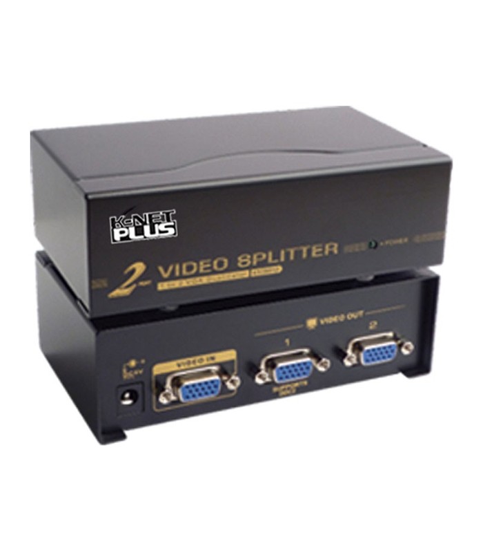 اسپلیتر 2 پورت VGA همراه آداپتور کی نت پلاس KPS652