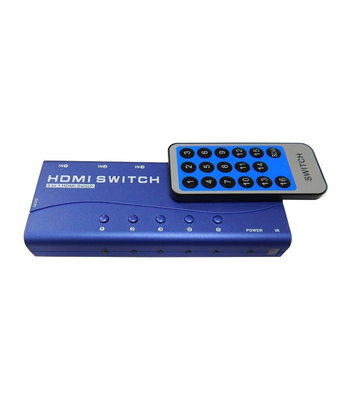 سوئیچ 5 پورت HDMI همراه آداپتور کی نت پلاس KPS715